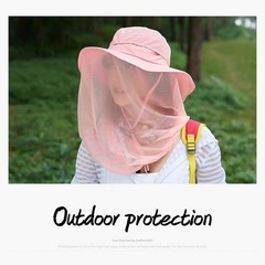 Head Net Hat Safari Sun Hat with Veil Mesh Protection Hand Wash Only