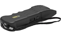MASTER BLASTER POLICE Stun Gun Self Defense Black Rechargeable w/LED & HOLSTER