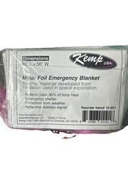 Kemp USA emergency mylar blanket pack of 25, lightweight survival gear