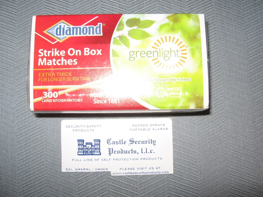 300 MATCHES 300 DIAMOND STRIKE ON BOX SAFETY MATCHES – FREE USA S&H !