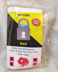 Watersafe Mini 5 Gallon Secures Emergency Water Supply Bag/Pump/Cap