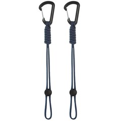 2-Pack Paracord Keychains with Clips[Dark Blue]