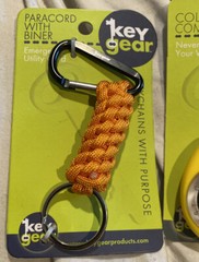 PARACORD w/ Carabiner & Compass Keychain Set by KeyGear Emergency Survival 2-pcs