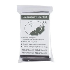 130x210cm Gigantic Space Blanket Emergency Supplies Foil Mylar Thermal Blanket