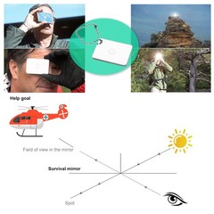 Eco-Fused 2X Survival Whistle and Signal Mirror – Outdoor Orange