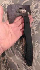 MASTER USA Thin Survival Hatchet Axe Nylon Sheath + Whistle Compass