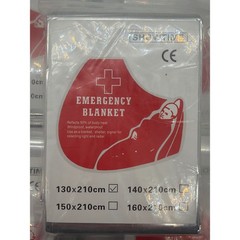 Showtime Emergency Blanket Mylar Thermal Foil Survival 51″x82″ Silver 10Pk. 8B