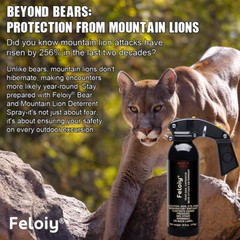 Feloiy 16 oz. Bear Repellent Spray, 35 ft Range NEW EPA Approved