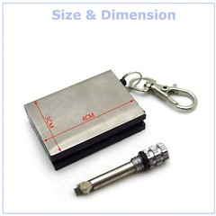 5 Lighter Flint Magnesium Emergency Fire Starter Camp Survival Refill Waterproof