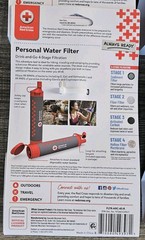 4x American Red Cross 4-Stage Personal Water Filter 99.99% Filtration BPA-free