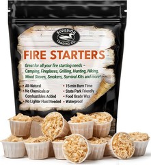 Superior Trading Fire Starter Pods 30 Extra Large Resealable