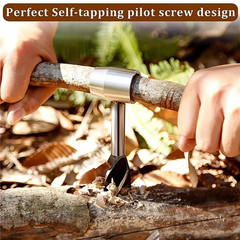 Auger Wrench Outdoor Hand Drill Survival Gear Tool Jungle Camping Bushcraft Kits