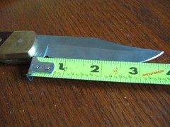 rmk99 Schrade Uncle Henry 8.7″ Folding Knife LB7 USA Wood/Brass Handle VG st135