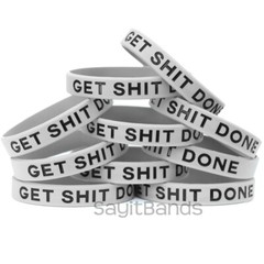 Set of GET SH** DONE Silicone Bracelet Design – Wholesale Wristband Band Lot
