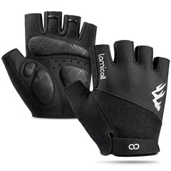 Lamicall Bike Gloves for Men Women – [Anti-Slip Shock-Absorbing Large, Black