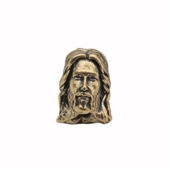 Jesus Christ Bead EDC DIY Paracord Knife Beads Vintage Brass Pendant Keychain