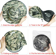 2 Pack Mosquito Head Net Hat Sun Hat Garden Bug Hat with Hidden Net Mesh for Out