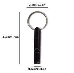 12 Pack Aluminum Emergency Whistle with Key Chain Extra Loud Safety Survival