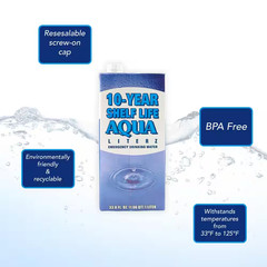 10-Year Shelf Life Aqua Literz 1 L (12-Pack)