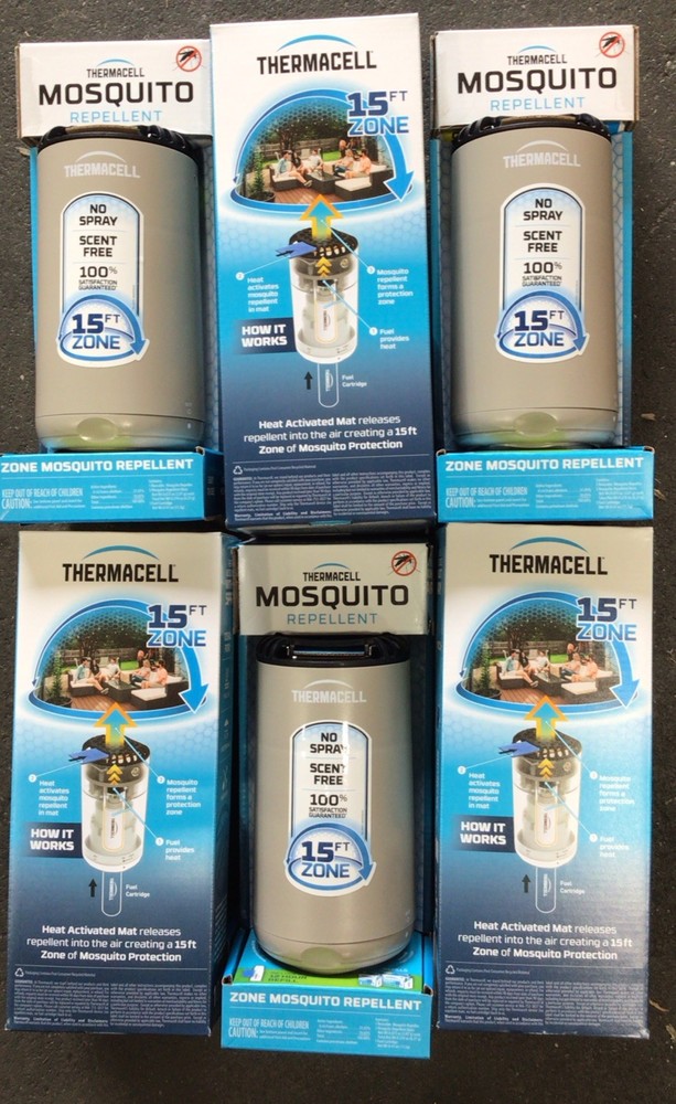 Lot Of 6 Thermacell Patio Shield 15FT Zone Mosquito Repellent