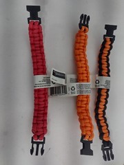 Set of 3 Everbilt Paracord Bracelets Survival NEW 9″
