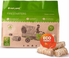Inflame Fire Starters 130 pcs Waterproof Charcoal BBQ Campfire