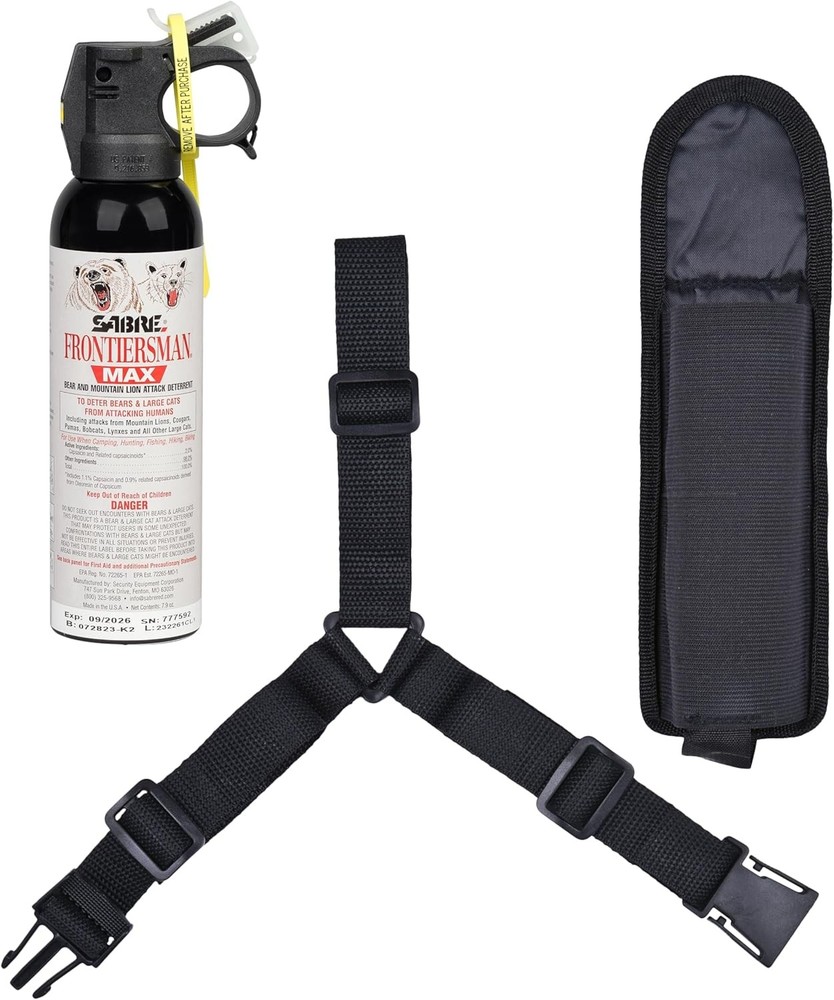 SABRE Frontiersman MAX Bear & Mountain Lion Deterrent Spray, 7.9 oz, 40 ft Range
