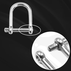 316 Stainless Steel Wide D Shackle, 1/2″, 3/8″, 5/16″, 1/4″, Clevis Anchor Sh…
