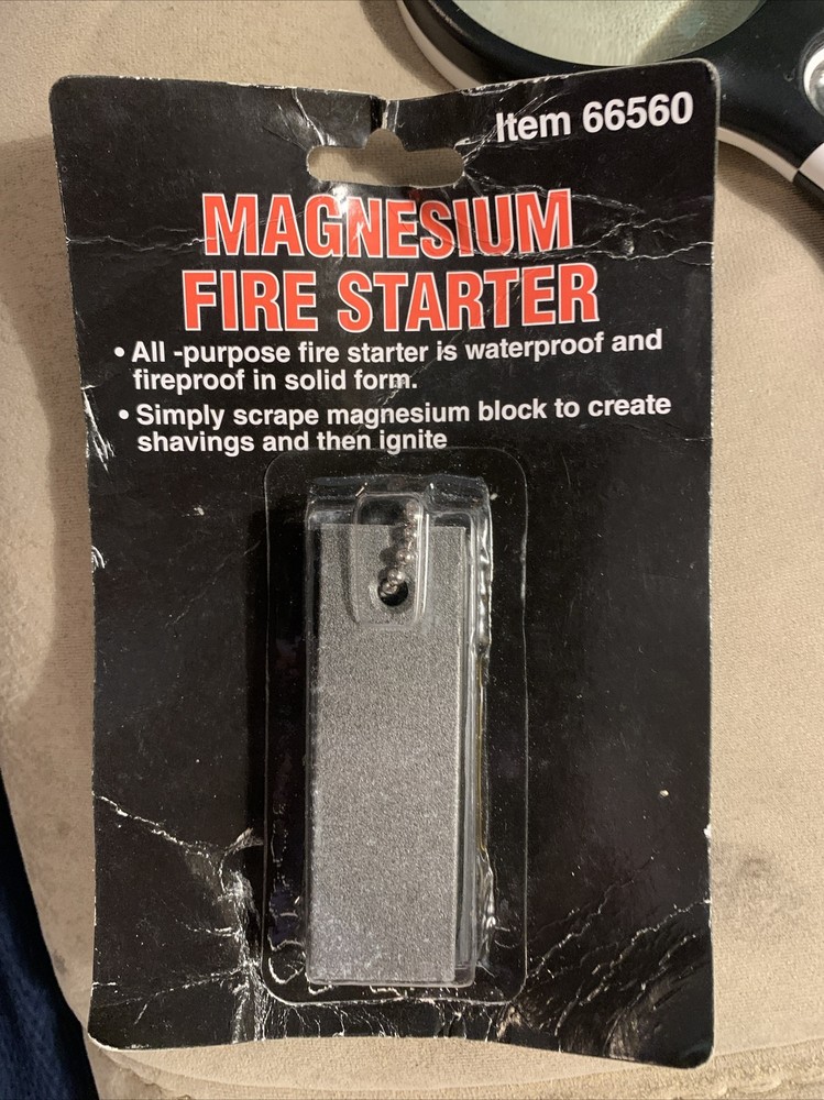 Magnesium WATERPROOF Flint Fire Starter Striker Camping Emergency Survival