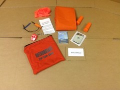 Outdoorsafe Survival Kit New With Carry Bag Signal Mirror Whistle Match Case