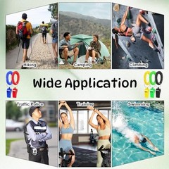 50 Pcs Colorful Plastic Whistles with Bracelet, 120dB Loud Sports Whistles
