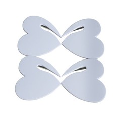 5pcs New White Mini Heart Seatbelt Cutter Emergency Knife Tool Car Necessities