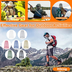 Mosquito Head Net Mesh, Face Neck Fly Netting Hood from Bugs Gnats Noseeums Scre