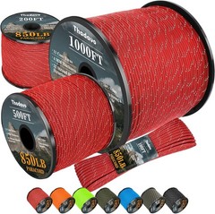 Reflective Paracord Rope 850Ib 50/100/200/500/1000ft 4MM 11 Strand para Cords