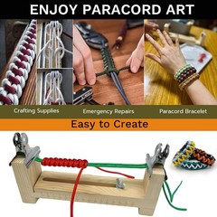 21 Colors Paracord (10FT Each Color), 550lb Parachute Cord Combo Kit for Craf…
