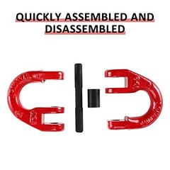 4 Pack G80 Alloy Steel Hammerlock Coupling Link, 5/16″ Hammer Lock 4400 lbs
