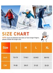 Heated Gloves For Men Women Auxemu 7.4V Heating 8H Warmth Heated Gloves Visual
