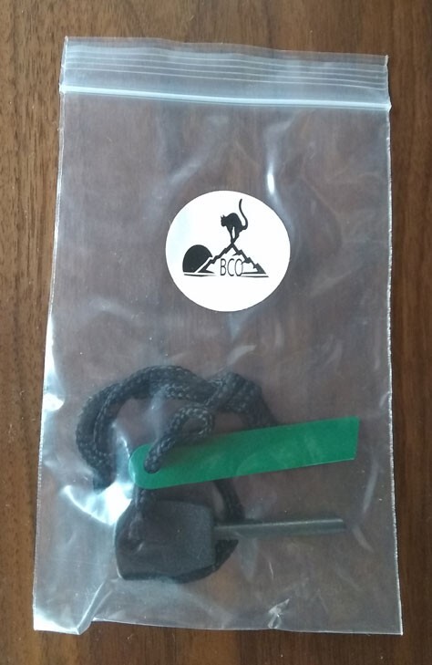 Fire Starter Flint & Steel Striker Bushcraft, Emergency Waterproof Firesteel