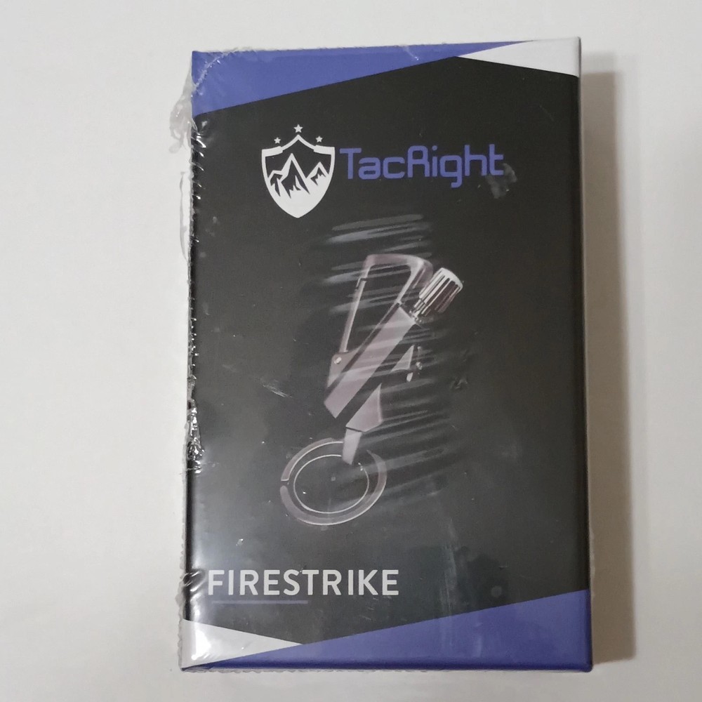 TacRight Firestrike Weatherproof Magnesium Steel Fire Starter Striker Black