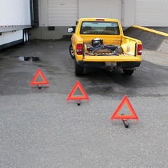 W1498 Large Early Warning Roadside Emergency Reflective Triangle, 3 Pack with