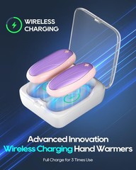 Hand Warmers Rechargeable 2 Pack, 14000mAh Electric N8, Black