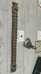 Sparrow’s Tactical Cobra Weave Style Paracord Bracelet / Bronze Buckle Bracelet