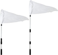RESTCLOUD Large Insect and Butterfly 14" Ring, 36" Handle, White