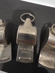 Vintage Chrome Aussie Thriller Rider & Bell Sydney Whistle Noble Japan