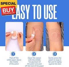 -Sensor Covers for Libre 2/3-30 Pack Tan Color Sensor Covers-Waterproof Adhesive