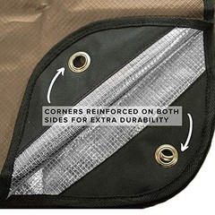 Heavy Duty Insulated Survival Tarp Blanket – 60x82in, Reflects 90% Heat, Waterpr