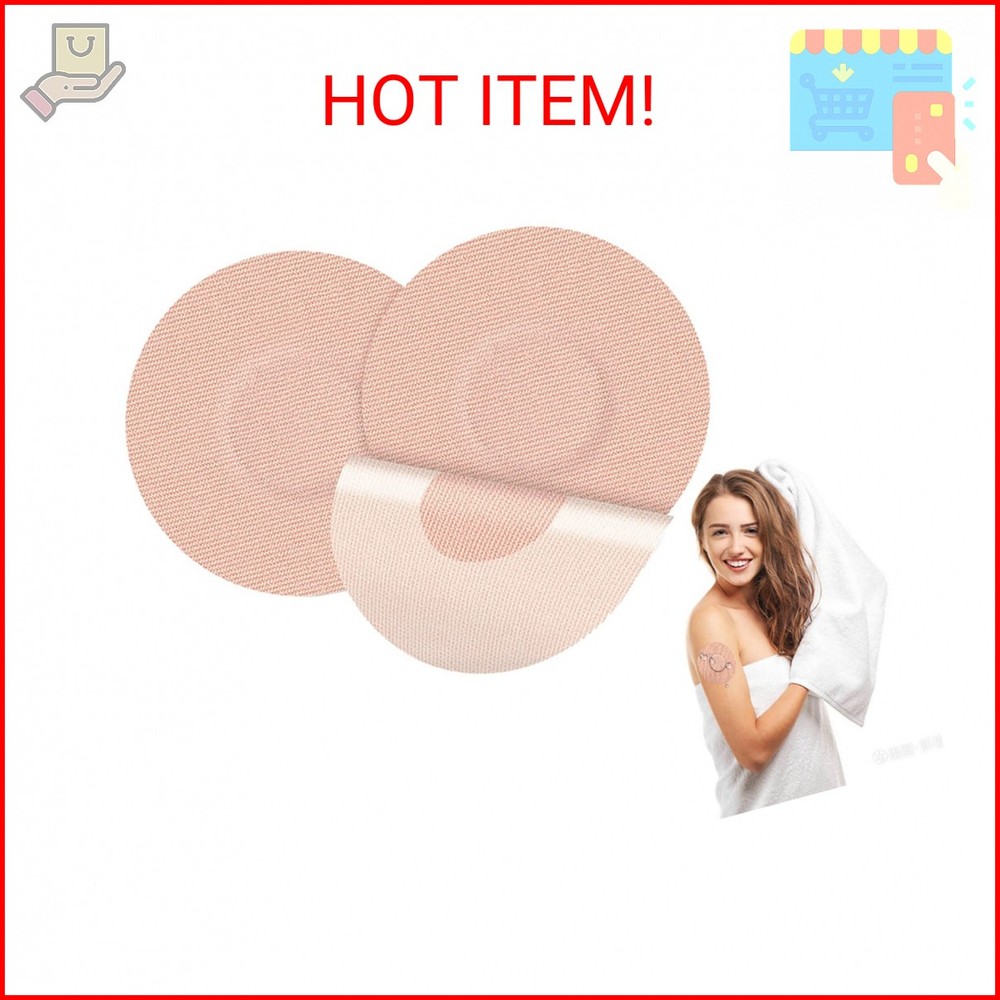 60 Pack Waterproof&Sweatproof Sensor Covers for Libre 1/2/3/Pro, Adhesive Patche