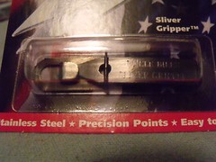 Uncle Bill’s Sliver Gripper TWEEZER, Keychain – Black Oxide – EDC/Survival Tool