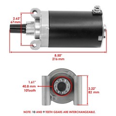 Caltric Starter Compatible Kohler 3209808S 3209808 3209804S 3209801S 3209803S