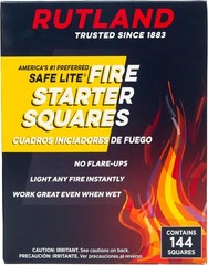 Fire Starter Cubes 144 Count Natural Wood Odorless Indoor Outdoor Grilling